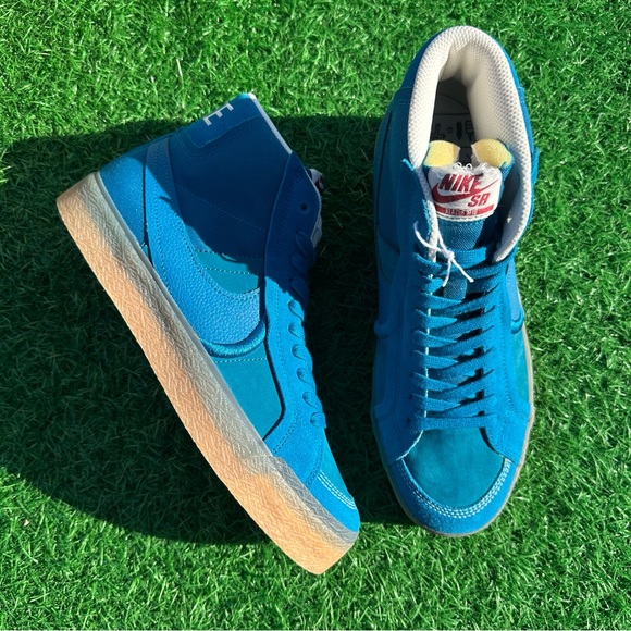 Nike Sb Zoom Blazer Mid Premium Green Abyss - Picture 5 of 12